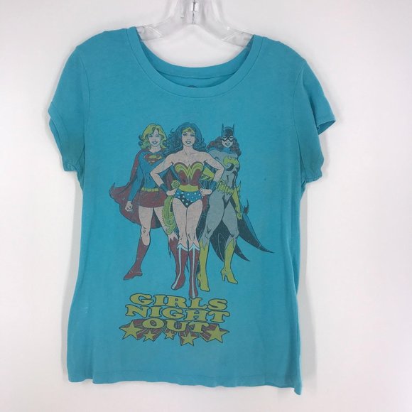 GIRLS NIGHT OUT WONDER WOMEN TSHIRT - Picture 1 of 6
